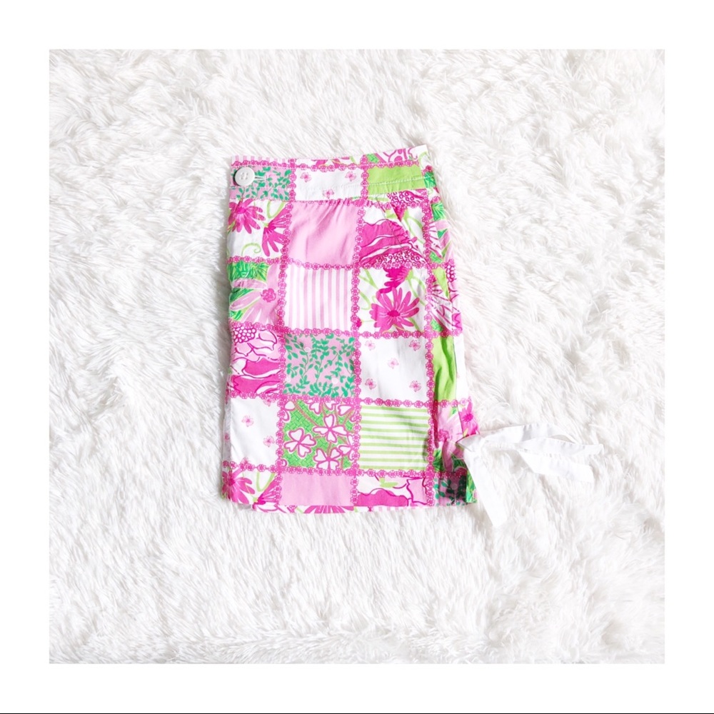 Lilly Pulitzer quilted flower printed shorts 6